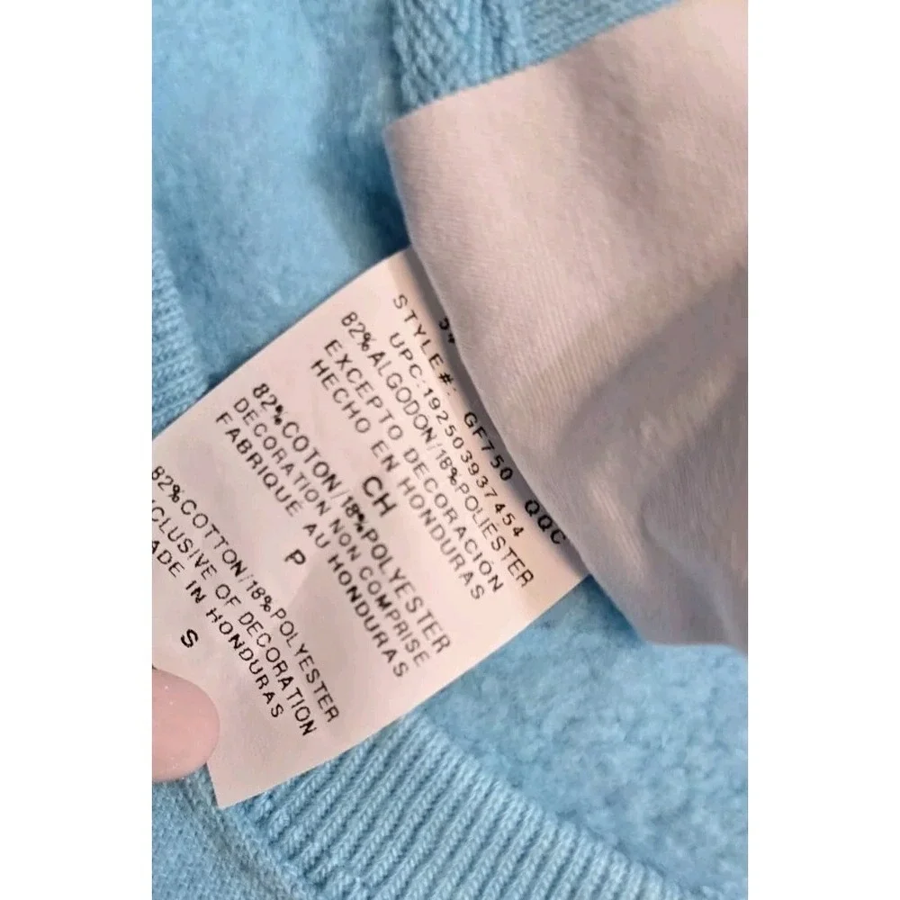Champion reverse weave vintage script sweatshirt Blue Small Women's - Picture 4 of 4